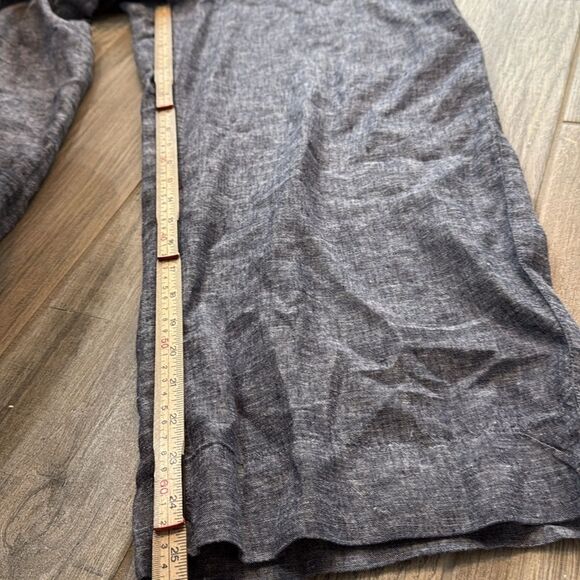 Jones New York Linen Blend‎ crop Pants with pockets size medium Blue - Picture 8 of 10